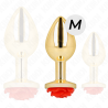 Kink - Plug Anal Or Rose Rouge Taille M